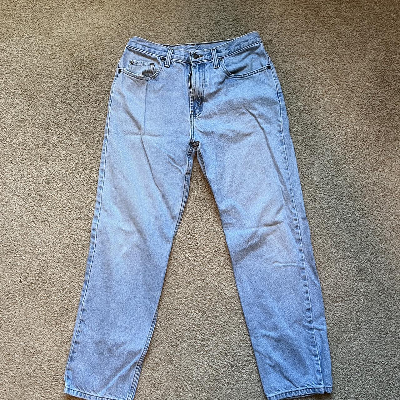 Kirkland Light Washed Blue Denim Jeans... - Depop