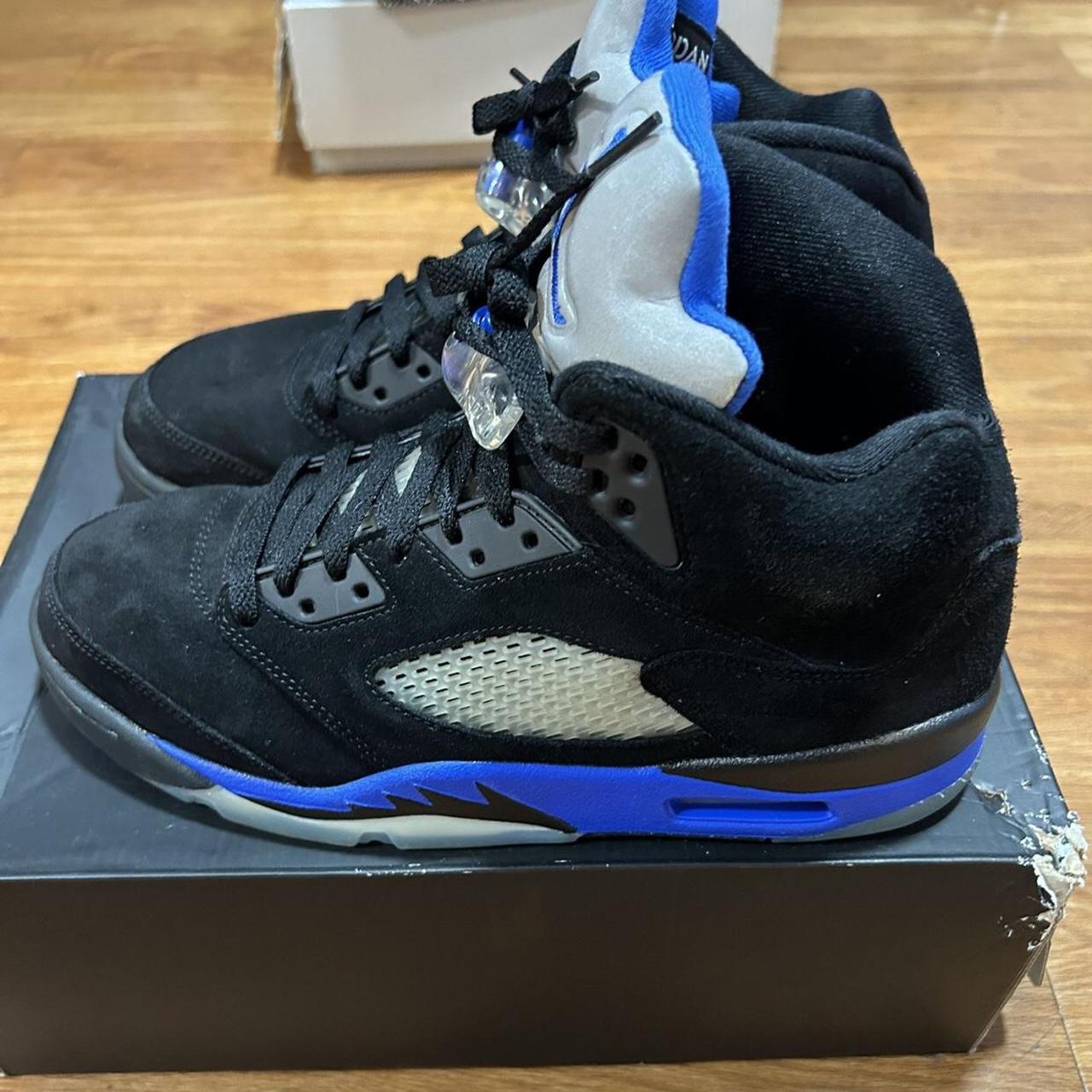 Jordan 5s racer blue - Depop