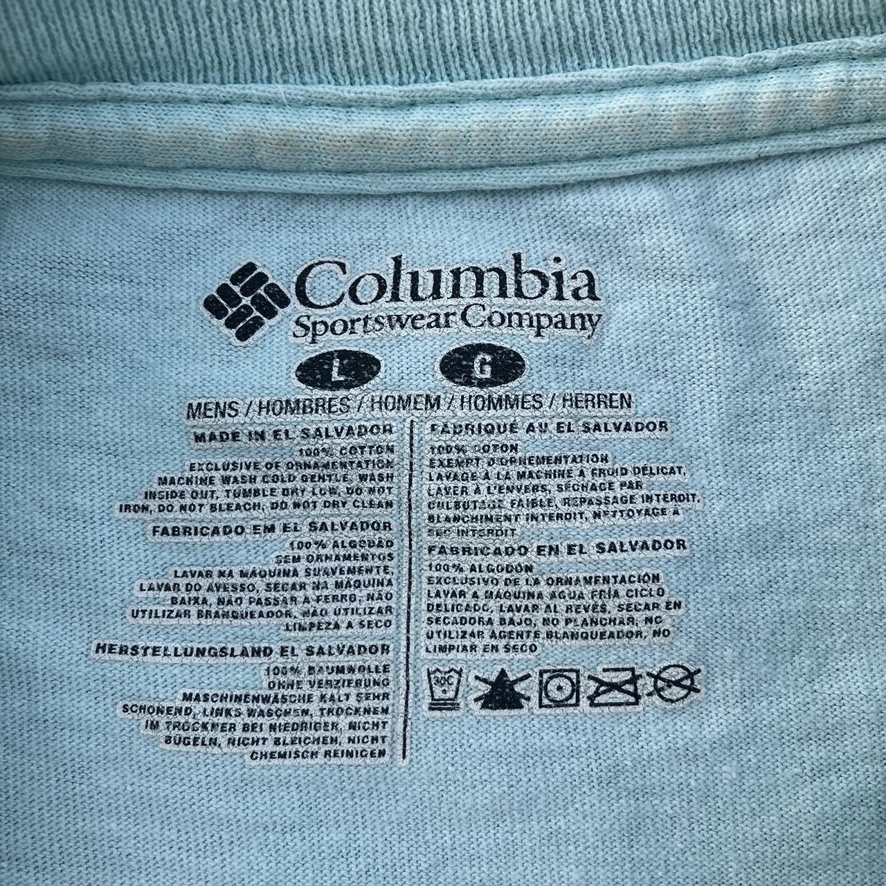 Columbia PFG Tee Teal double sided t shirt for the - Depop