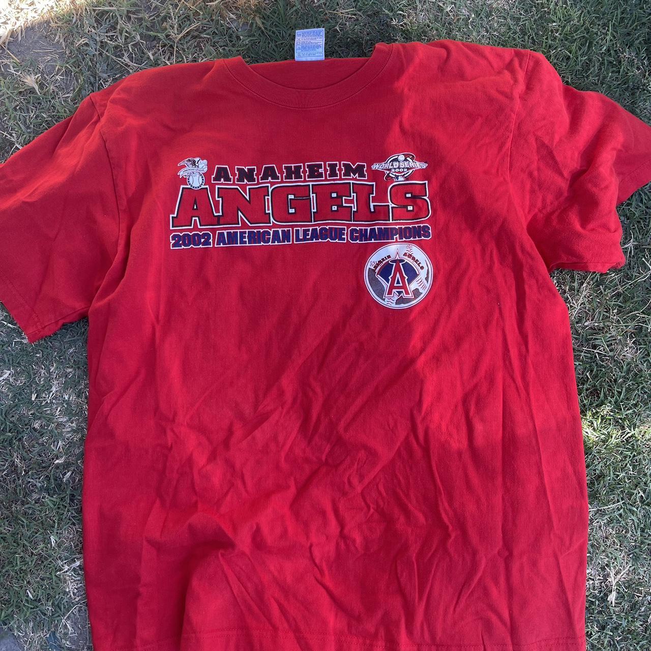 Anaheim Angels 2002 World Series Champions T-Shirt - Depop