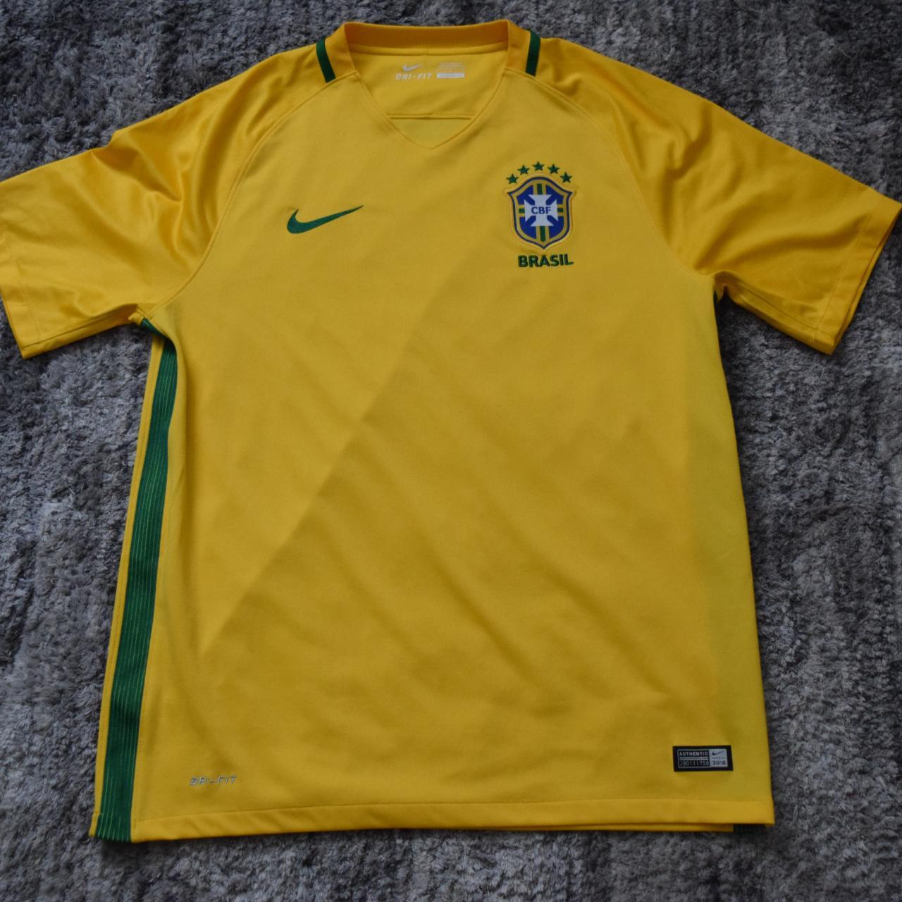 Brazil National Team 16/17 Home Nike Jersey - Depop