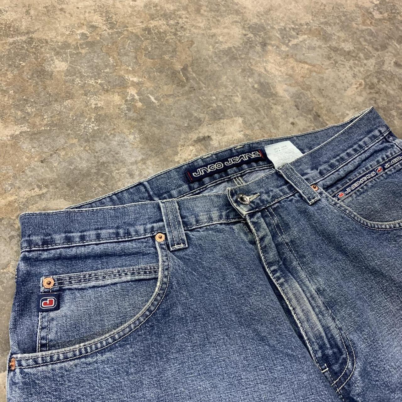 super sick 90s made in usa jnco jeans ‘sledge’ size:... - Depop