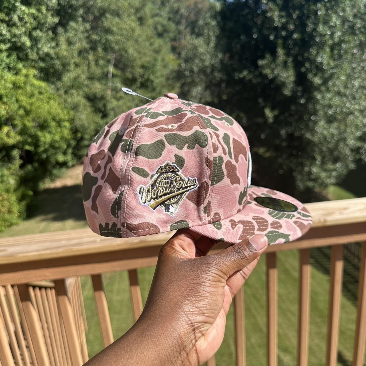 ATL braves camo fitted hat (7 3/8) - never worn - Depop