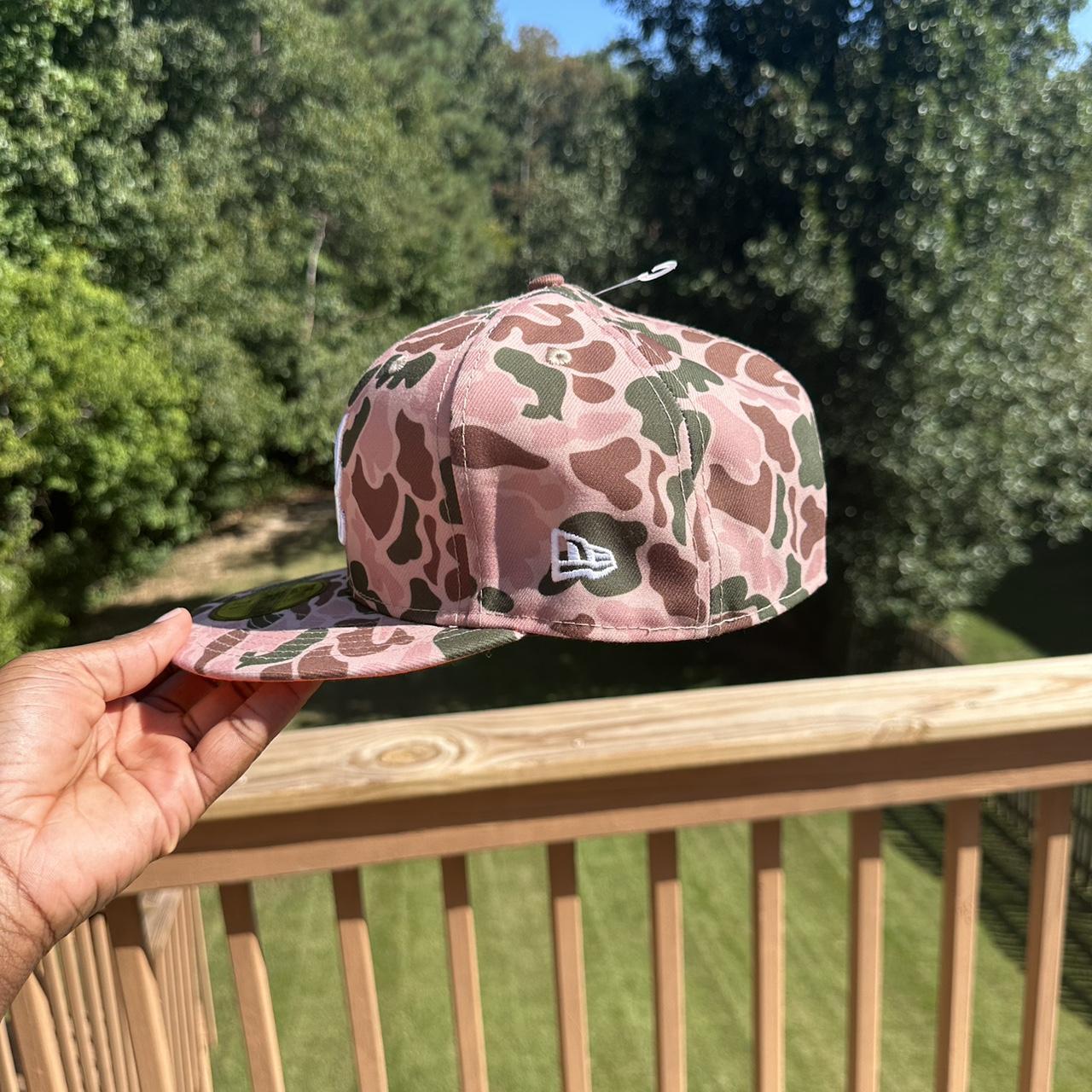 ATL braves camo fitted hat (7 3/8) - never worn - Depop