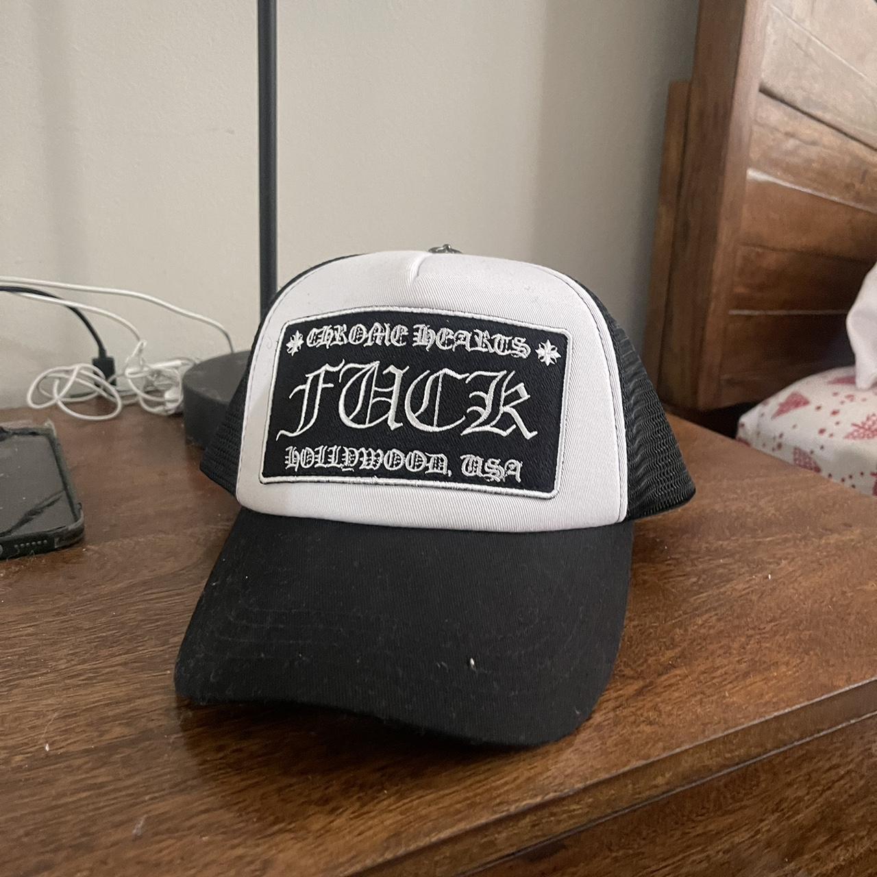 Chrome Hearts Trucker Hat “Fuck Hollywood” Black and...