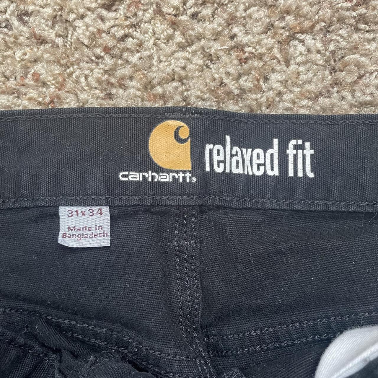 Carhartt Black Pants Relaxed Fit 31x34 #carhartt... - Depop