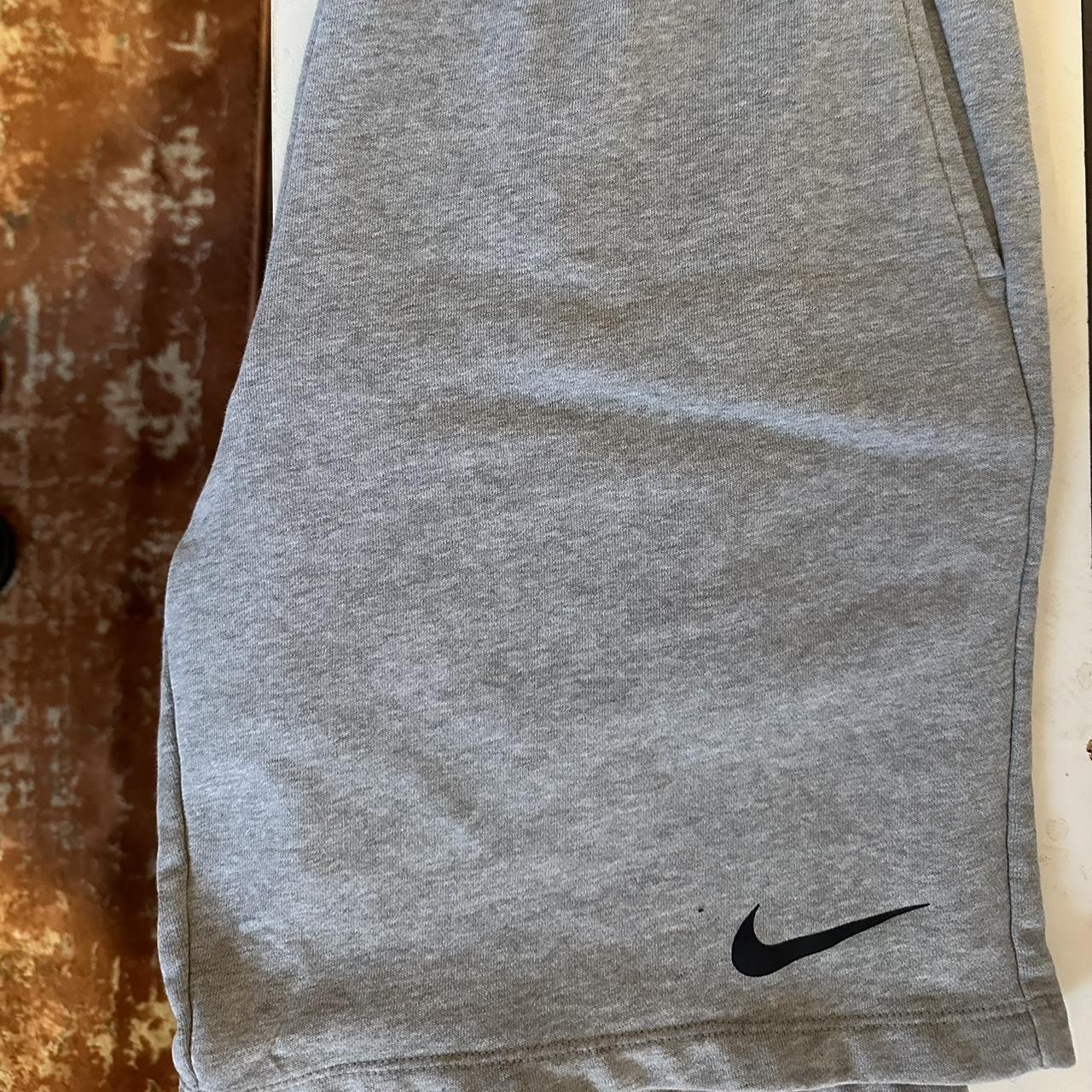 mens grey nike sweat shorts