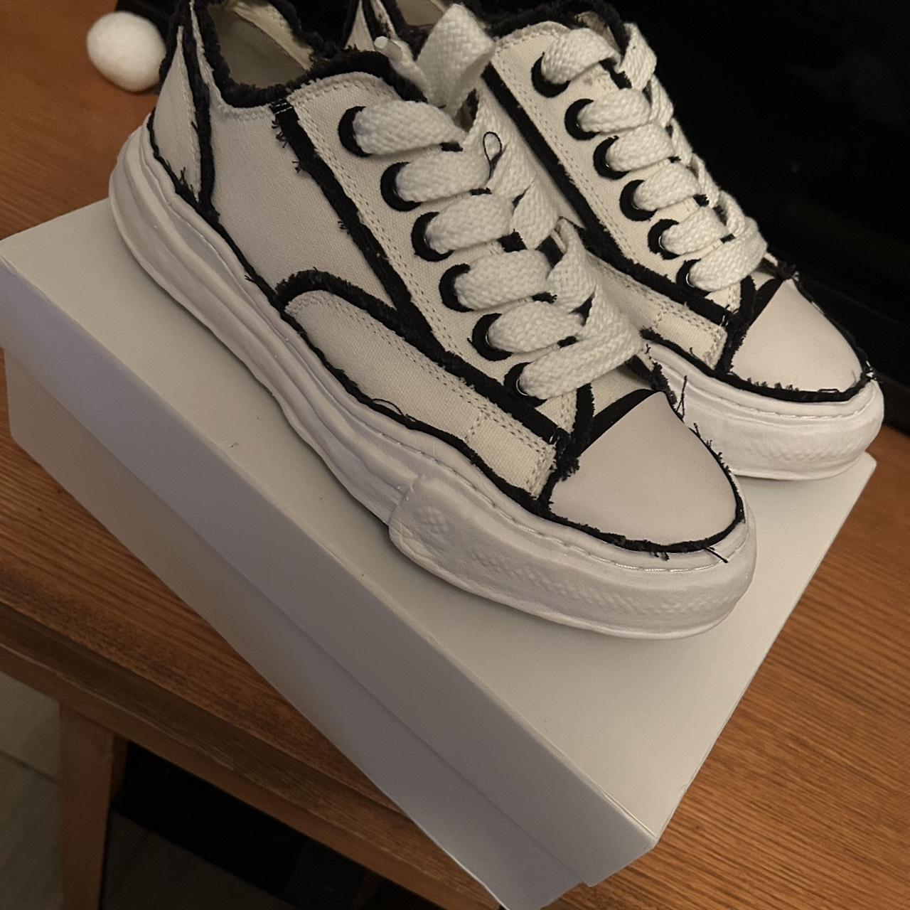 I got these white maison miharas I bought 3 months... - Depop