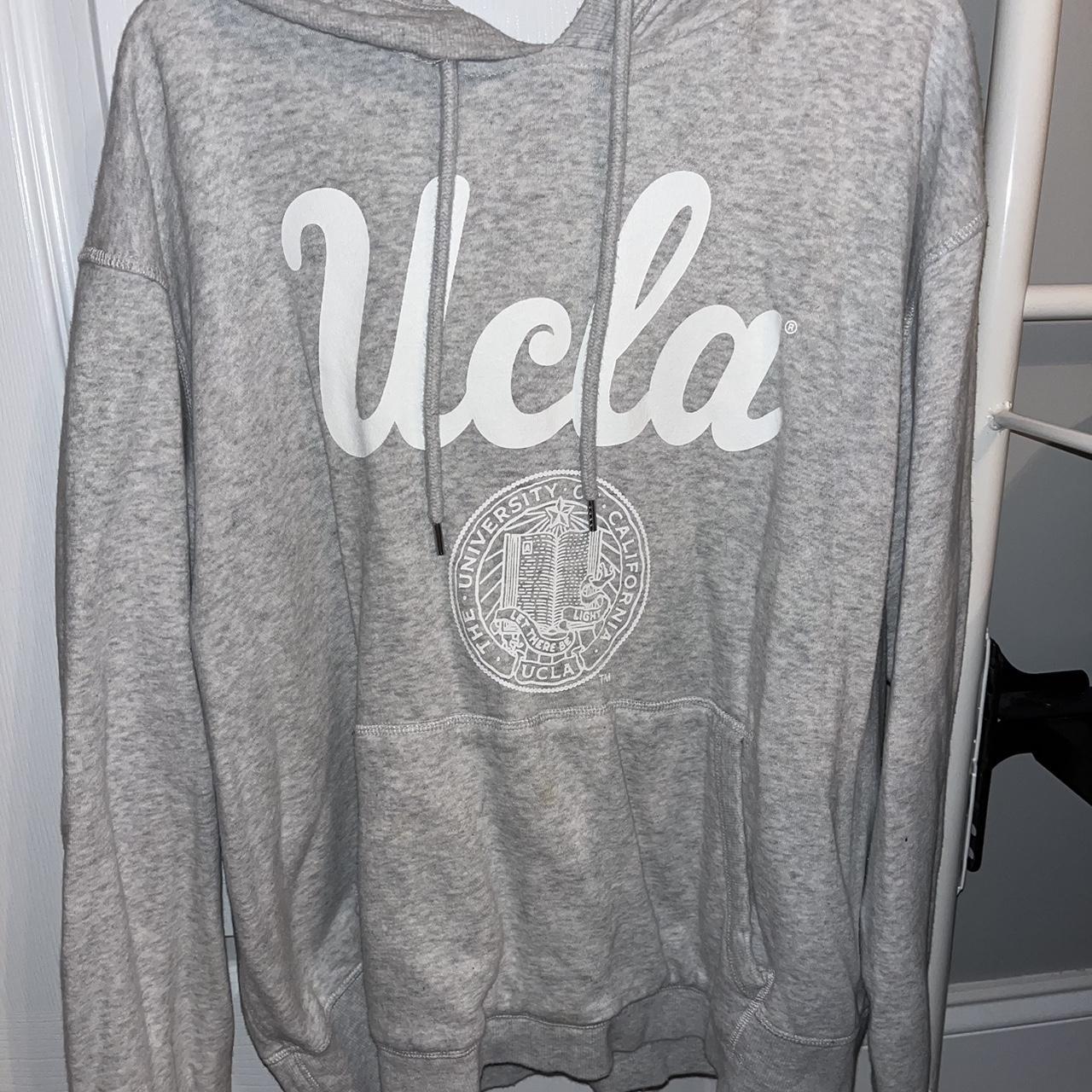 Light gray UCLA hoodie from H M lightly worn no Depop