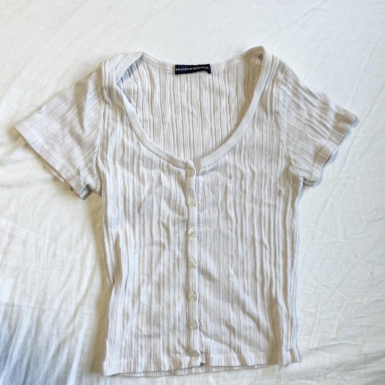 Brandy melville white zelly top ☆ PLEASE CHECK OUT - Depop