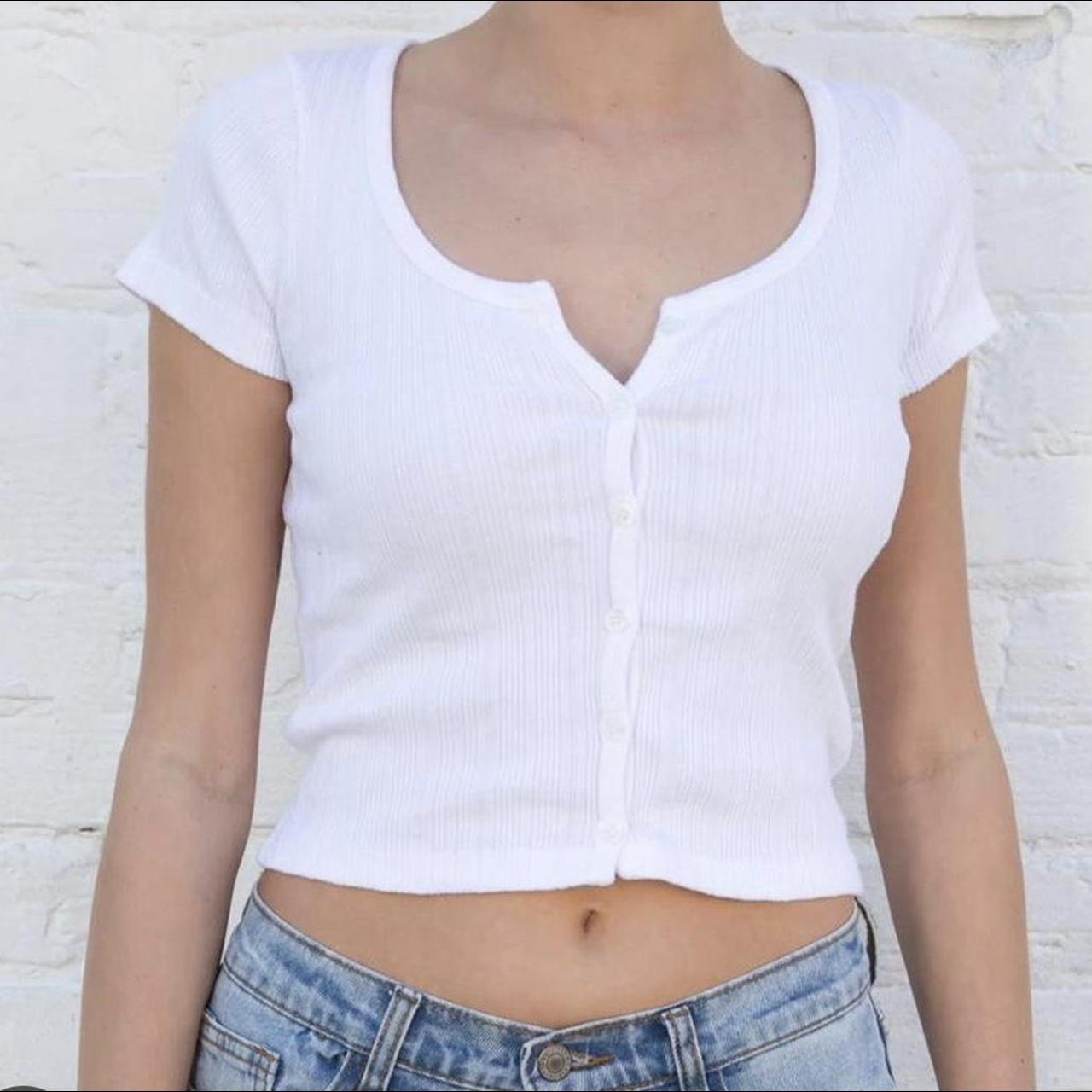 Brandy melville white zelly top ☆ PLEASE CHECK OUT - Depop