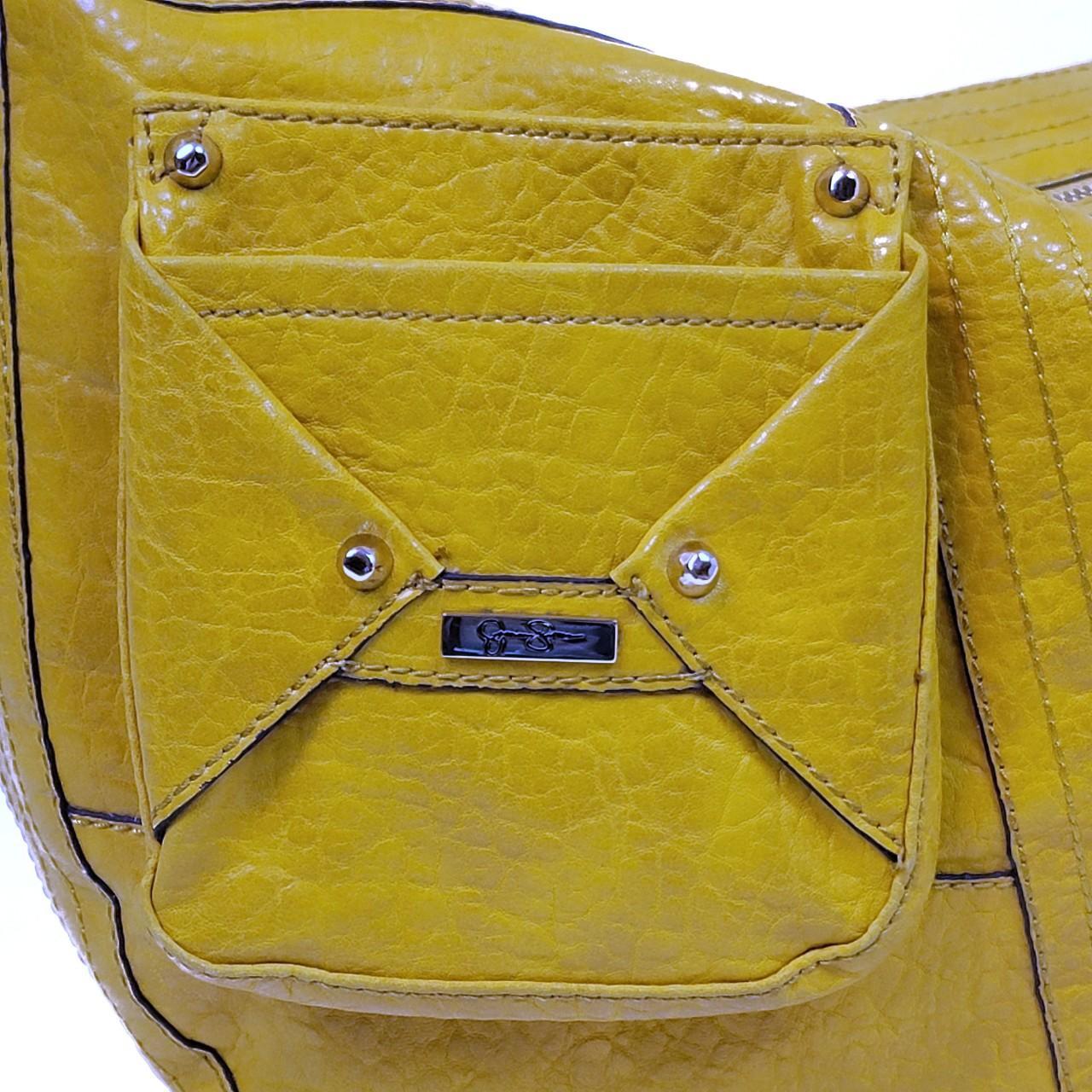 Jessica Simpson Mustard purse Inside zipper... - Depop