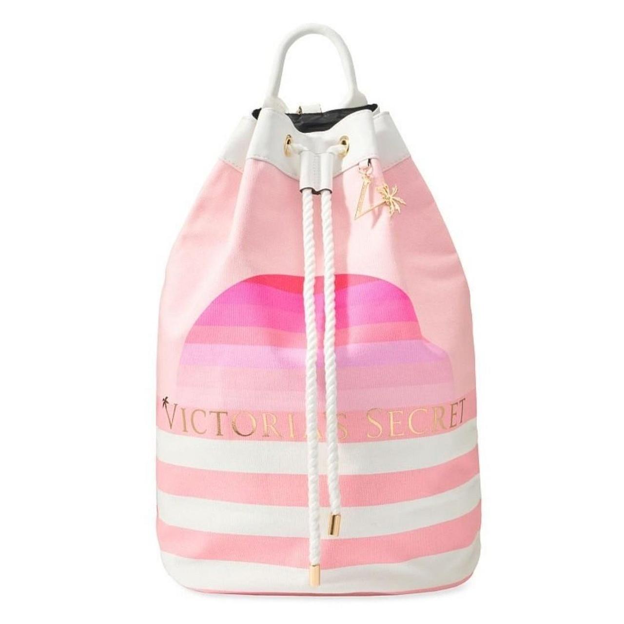 Victoria's secret cheap pink drawstring backpack