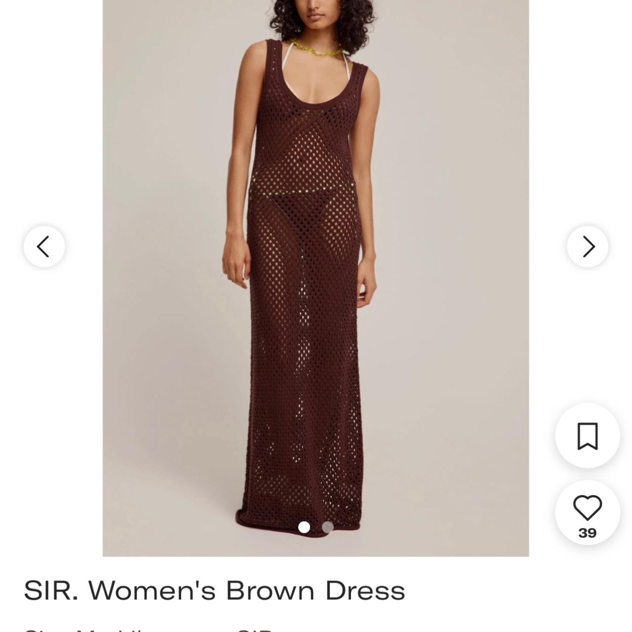 Thinking of selling venroy brown crochet tank dress - Depop