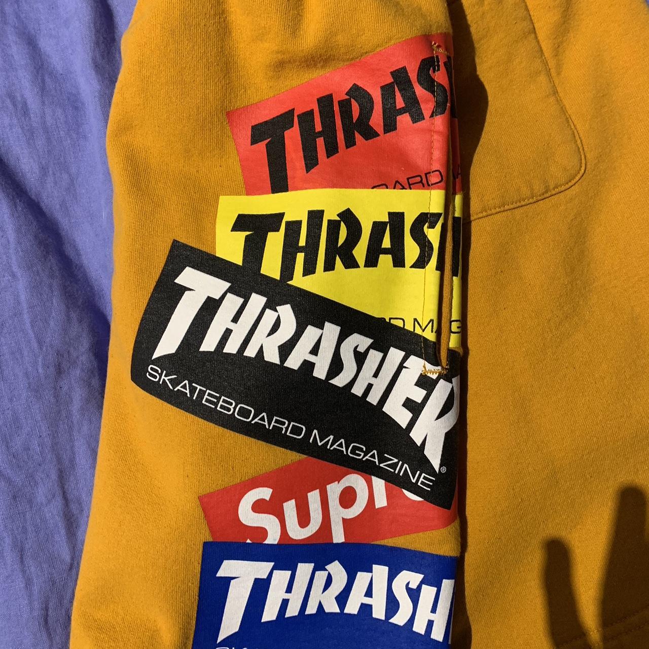 Supreme Thrasher Multi Logo Sweatshort Gold