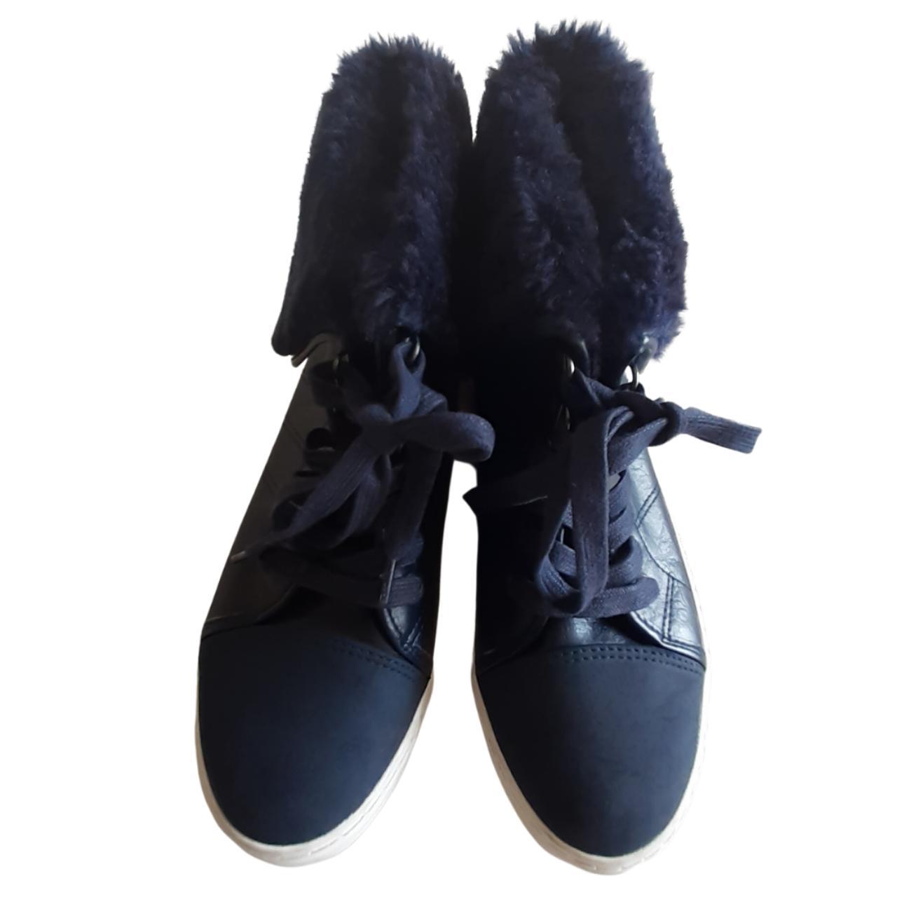 Marks and spencer navy boots best sale