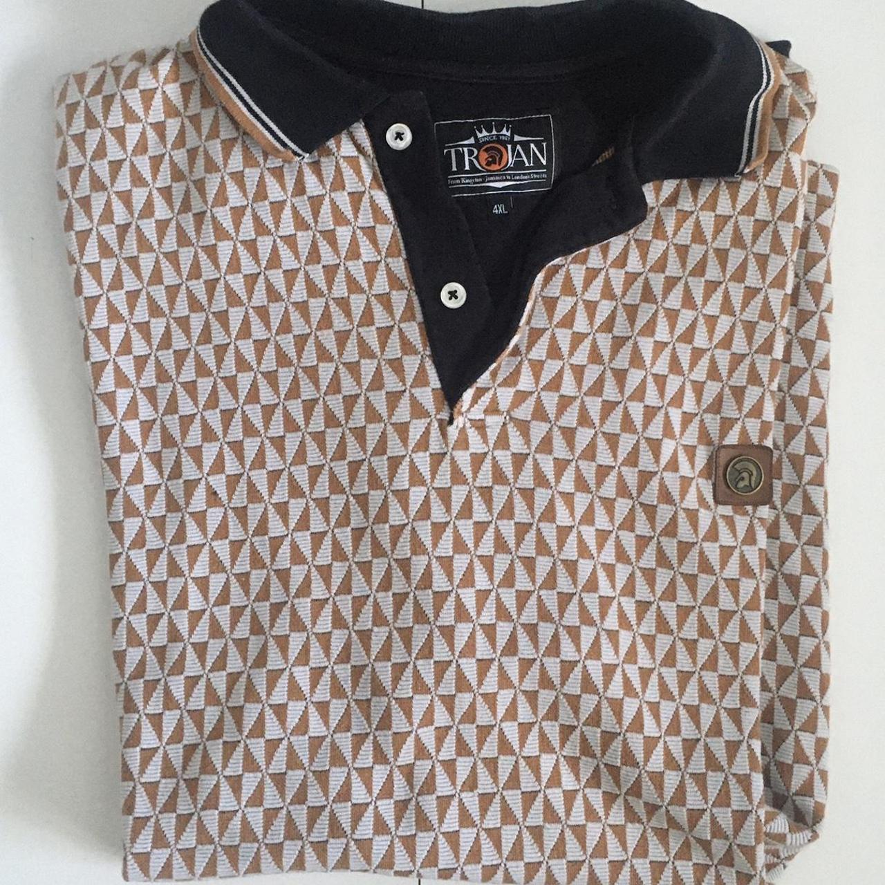 Trojan Polo shirt Size 4XL 70s style rude boy /... Depop