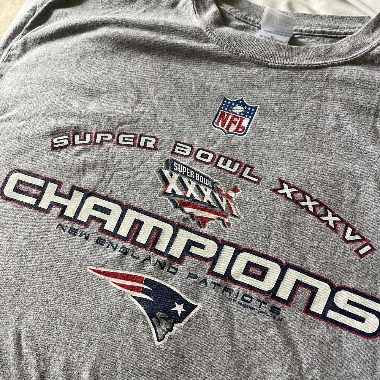 Vtg 2002 Super bowl 36 New England Patriots vs - Depop