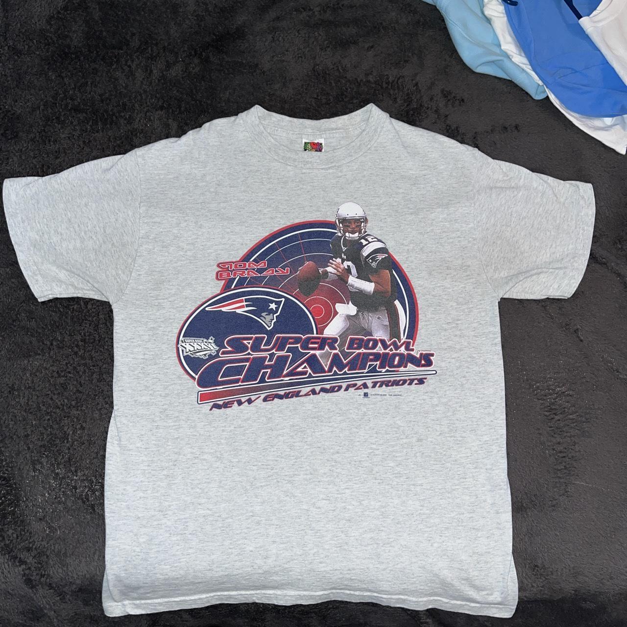 Vintage t shirt Tom Brady New England patriots - Depop