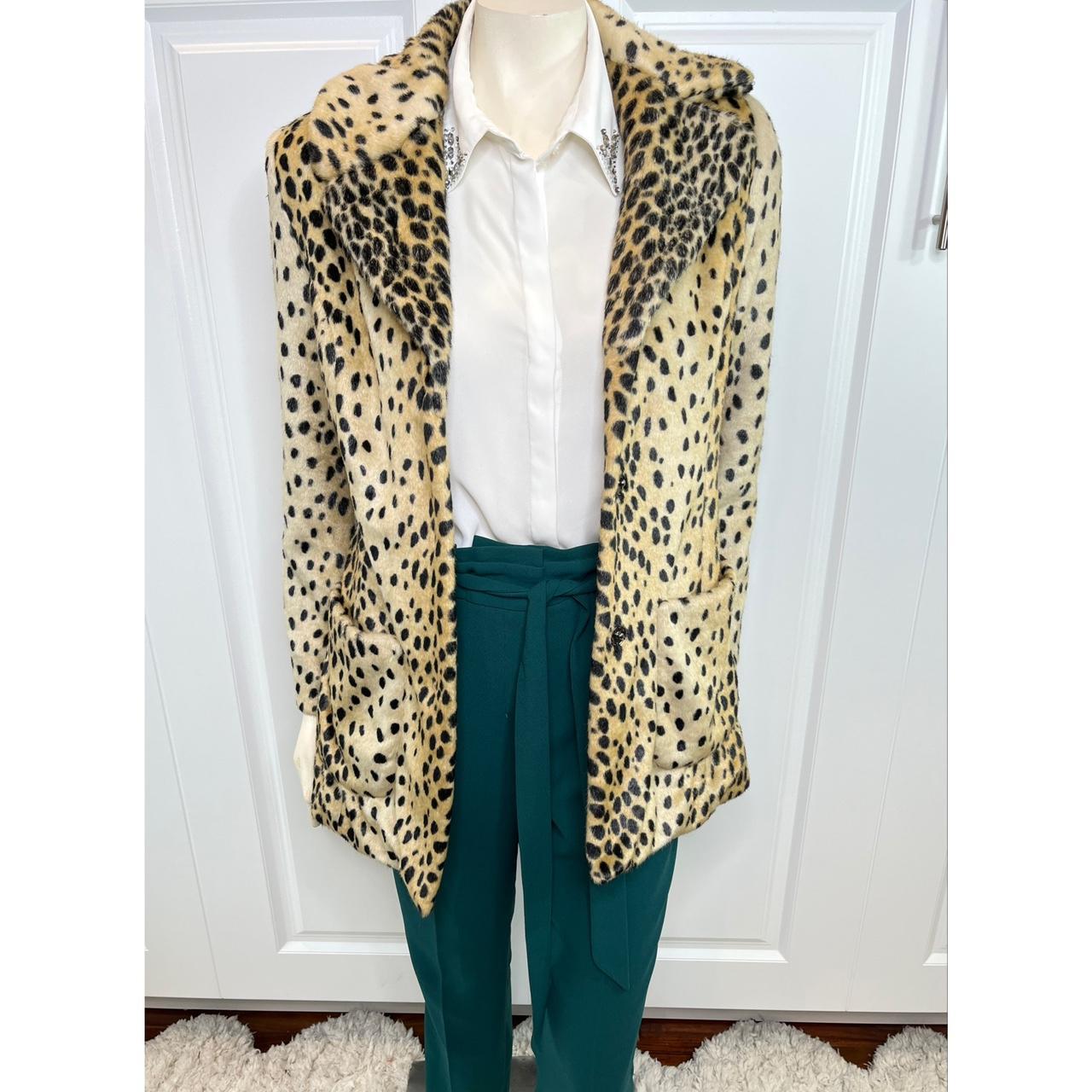 Guess leopard hotsell print coat