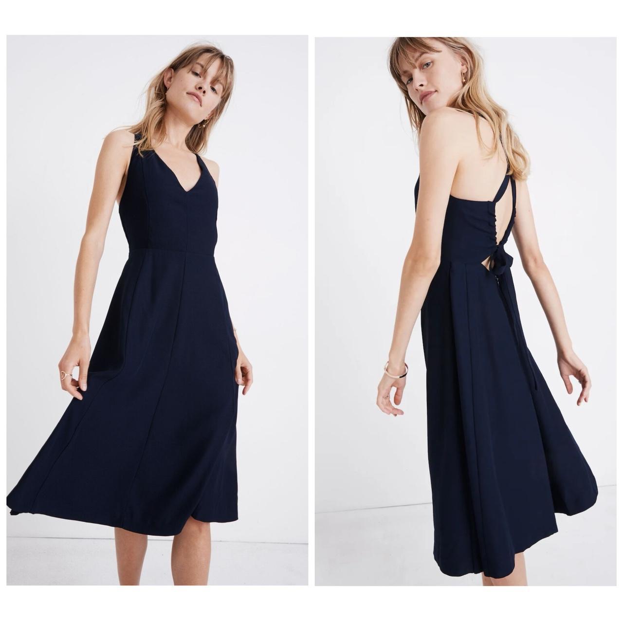 Madewell cross back midi dress best sale