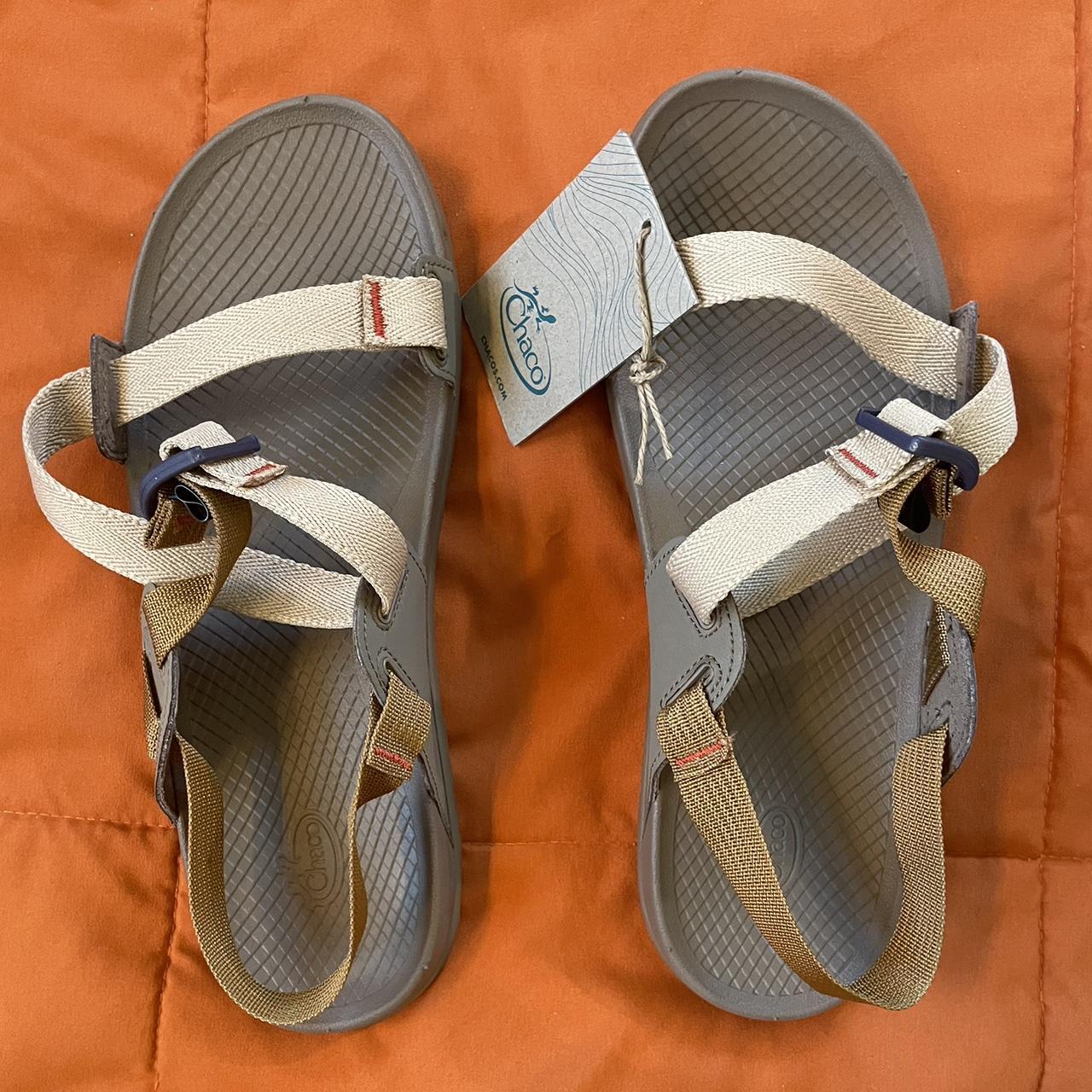 Chaco Classic Brown Leather Flip Flop Thong - Depop