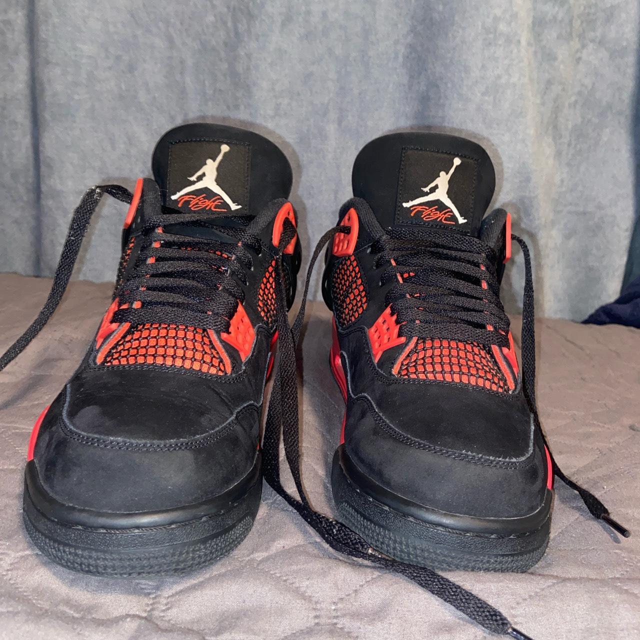 JORDAN 4 RETRO “ RED THUNDER “ - DEAD STOCK !!! - - Depop