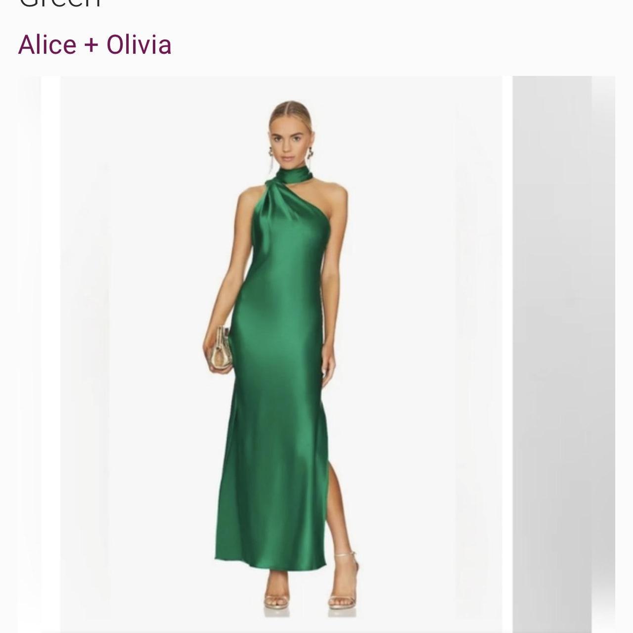 Saks Fifth Ave Alice and Olivia Emerald Green... - Depop