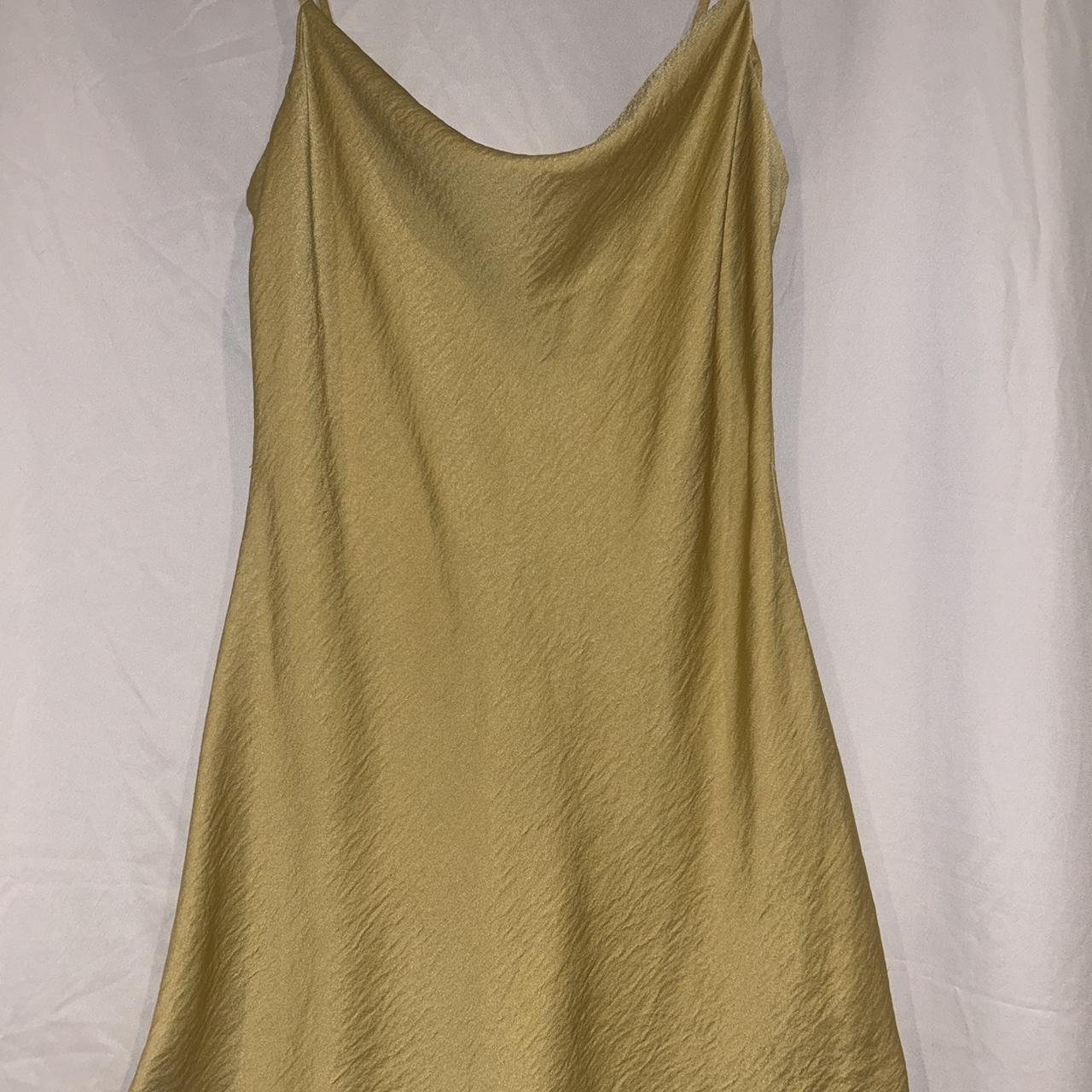 Fiestar Mini Gold Dress size Medium Preowned. Top of... - Depop