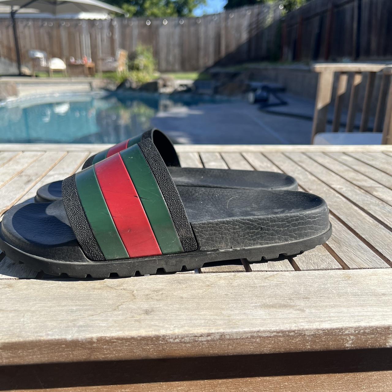 Size 9 Gucci slides Depop
