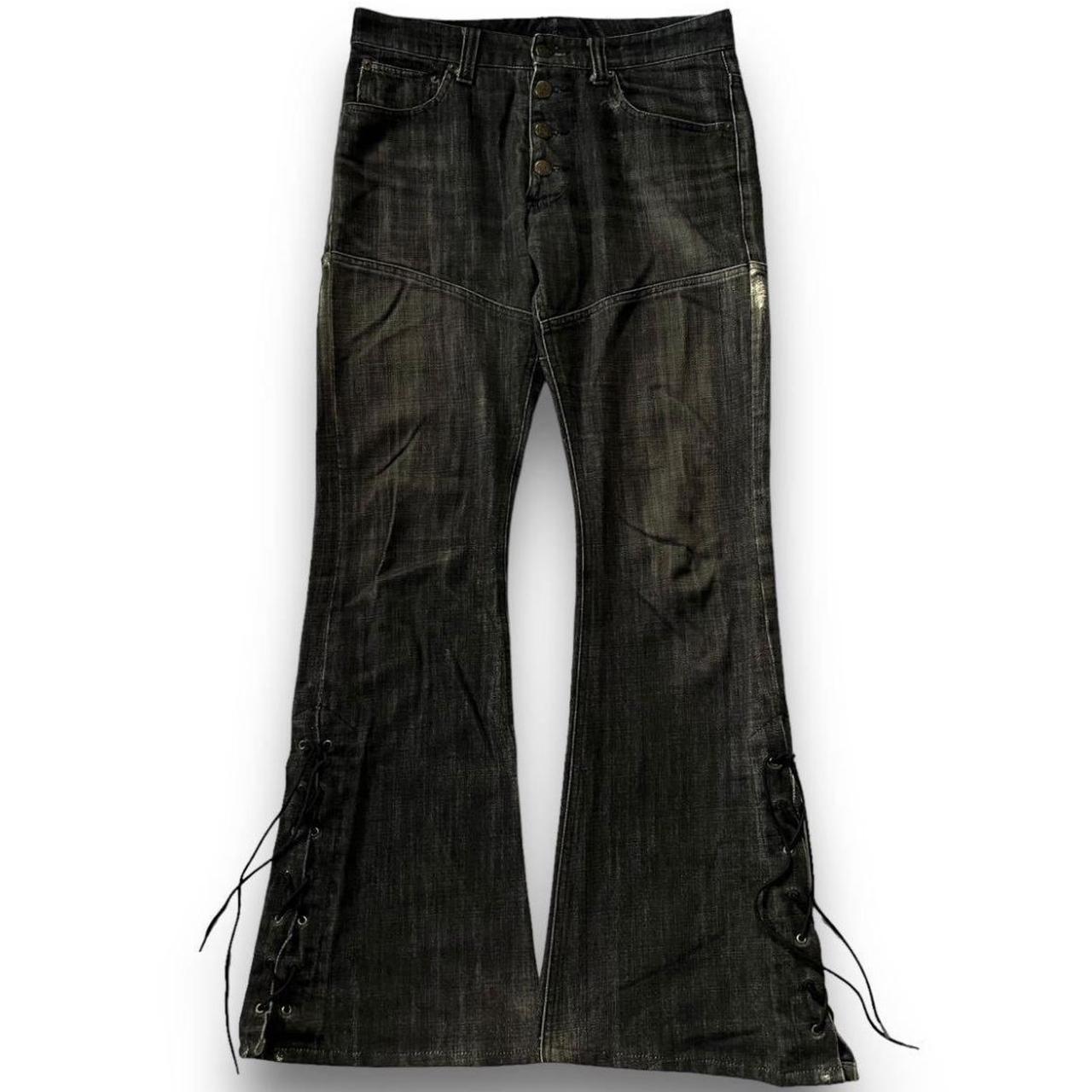 Tornado Mart Flared Lace-Up Denim – Paroxa Studios