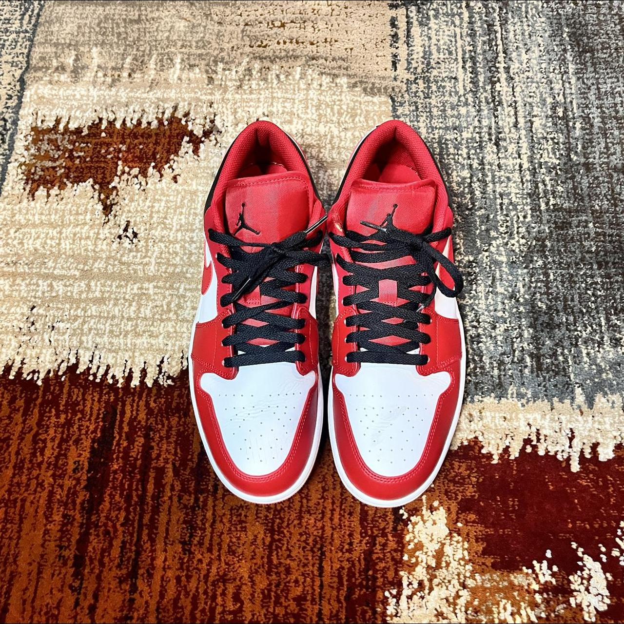 Air jordan 1 lows red/black size 13 Depop