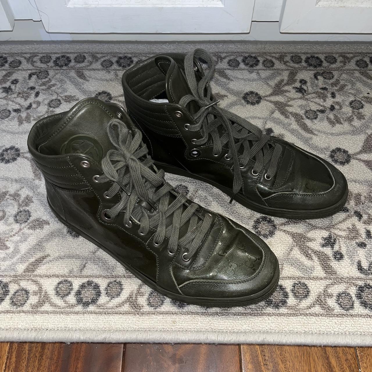 Gucci, Shoes, Gucci Imprime Hightop Sneaker Gg Leather