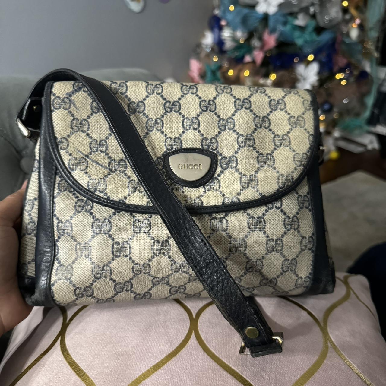 VINTAGE GUCCI CROSSBODY BAG Used condition Smoke and Depop