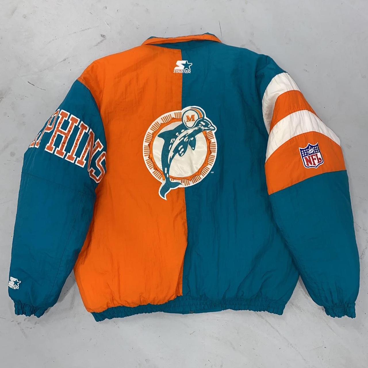 VINTAGE 1990s Miami Dolphins NFL Starter Jacket Made - Depop