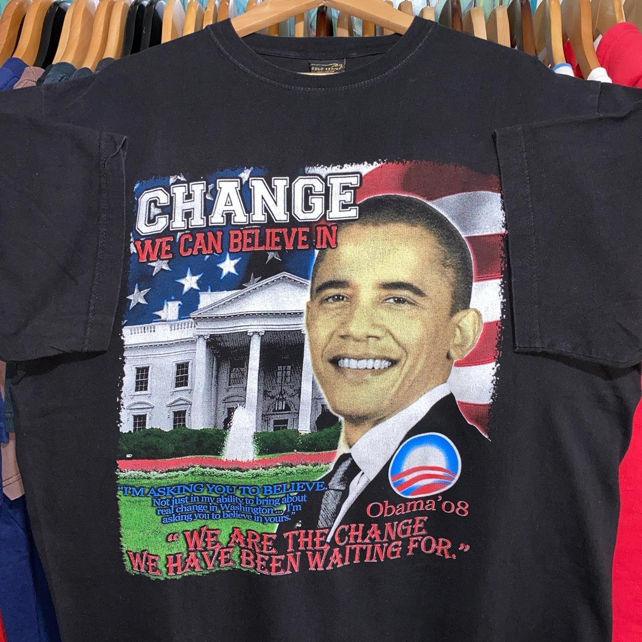 2008 Obama Change We Can Believe In T-Shirt... - Depop
