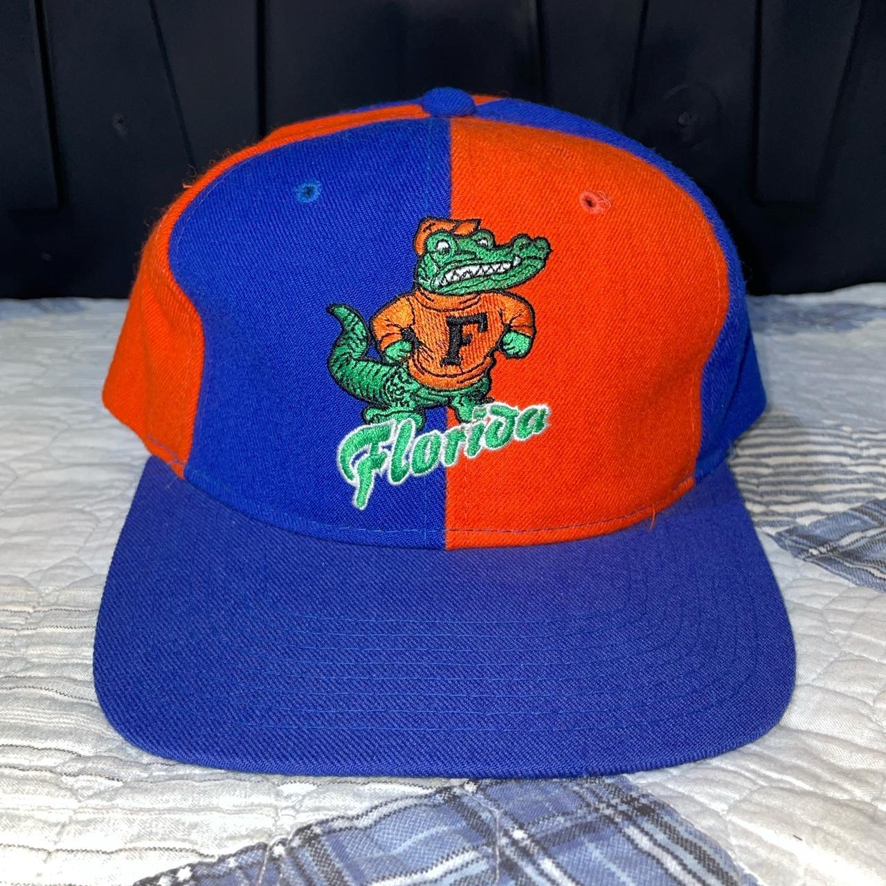 Florida Gators Baseball Cap Mens Orange with Blue Embroidered