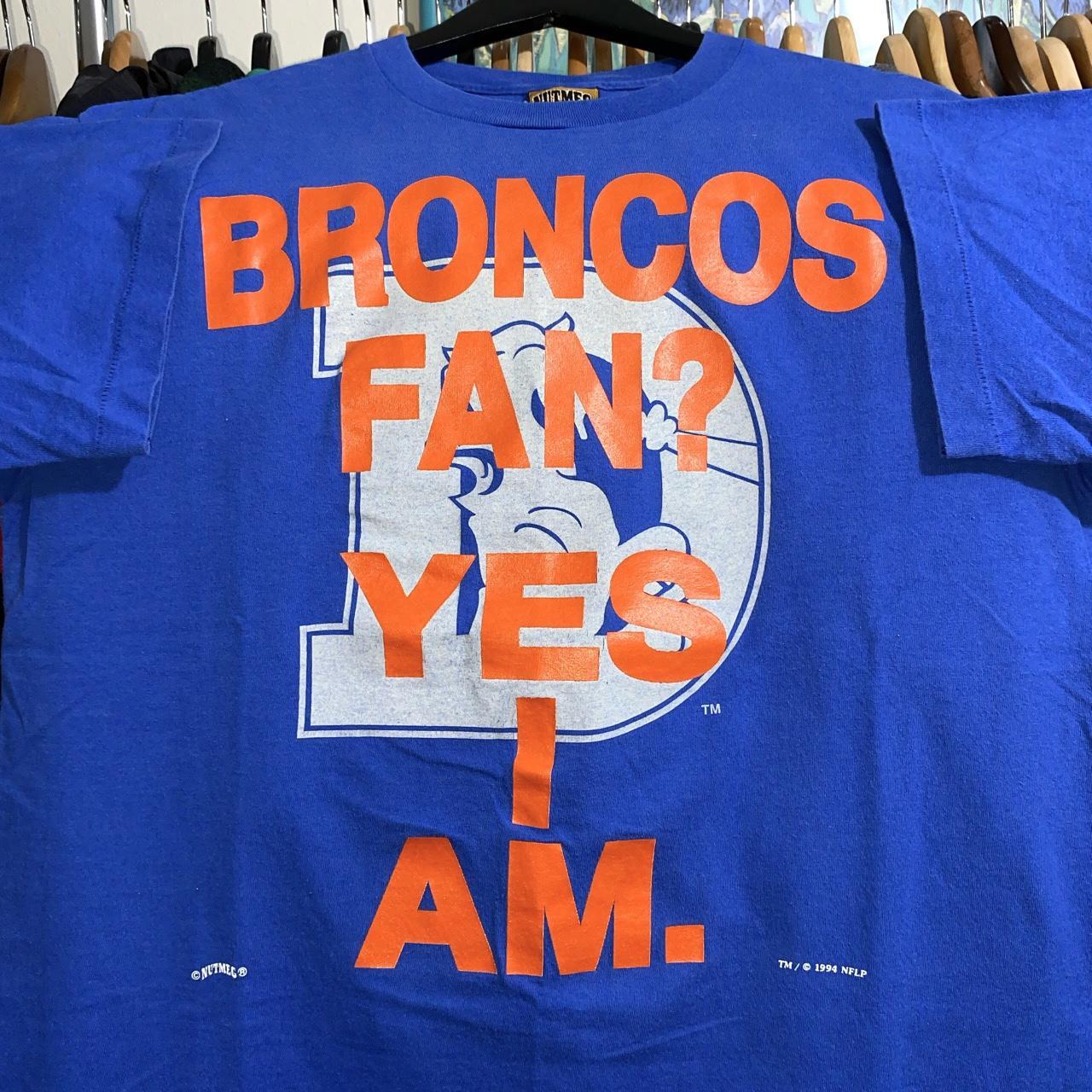 Vintage Denver Broncos Tee Vintage Logo Athletic - Depop