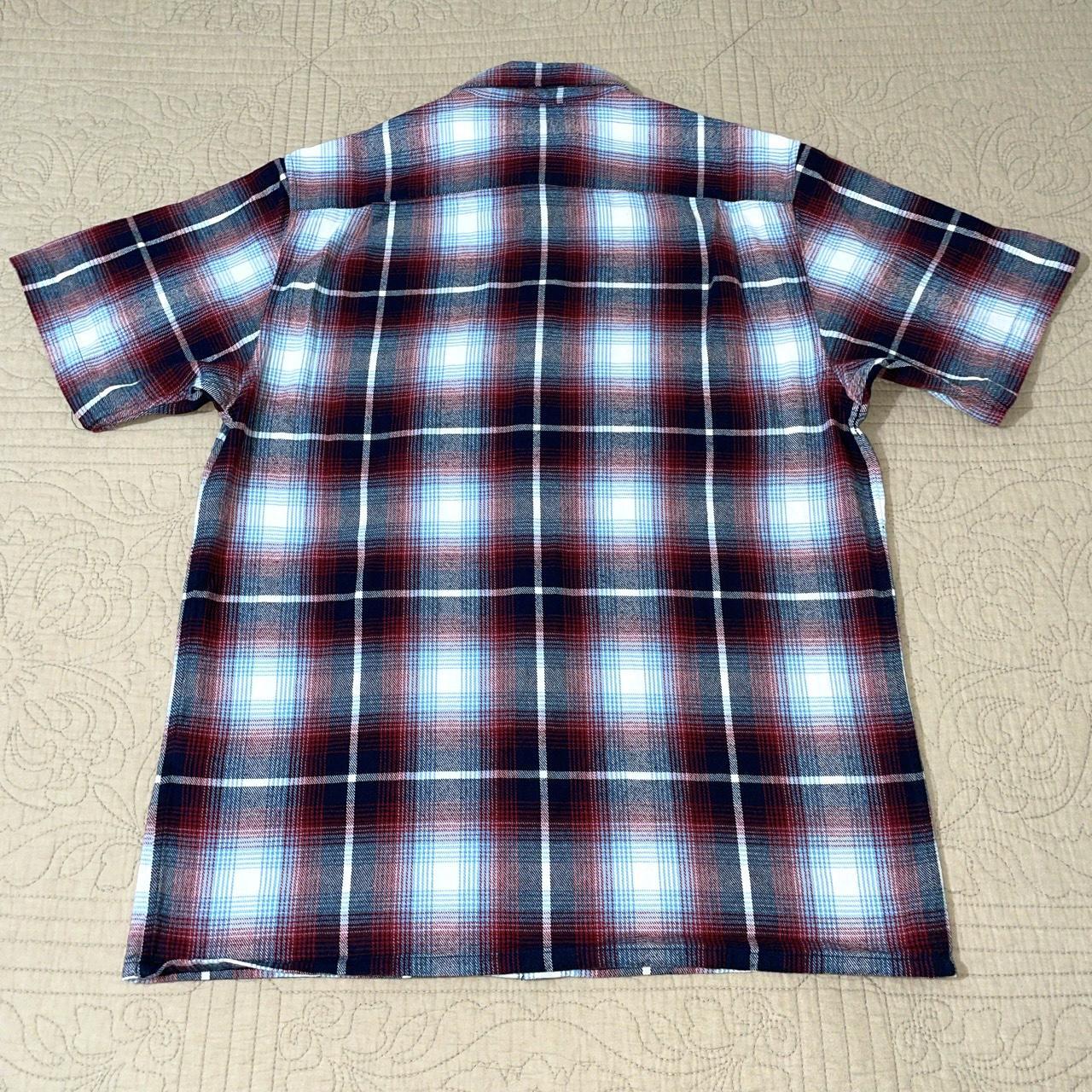 Supreme Short Sleeve Plaid Flannel Button Up... - Depop