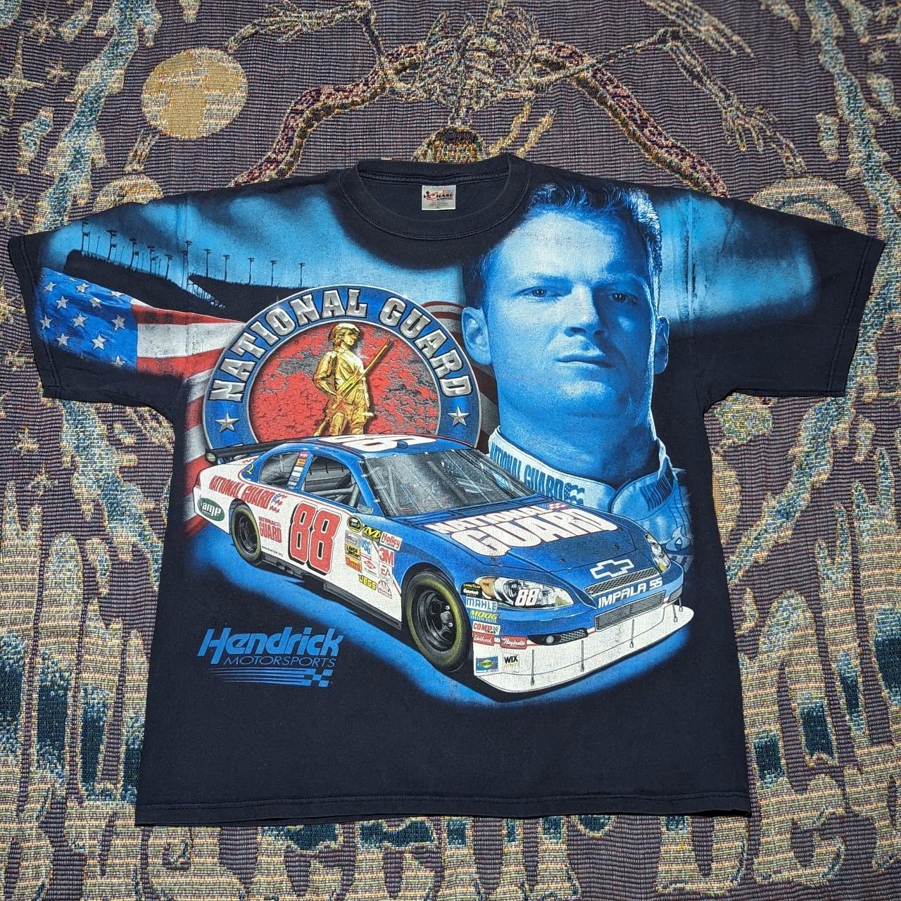 Chase Authentics Dale Earnhardt Jr # 8 All Over Print T-Shirt National deals Guard XL