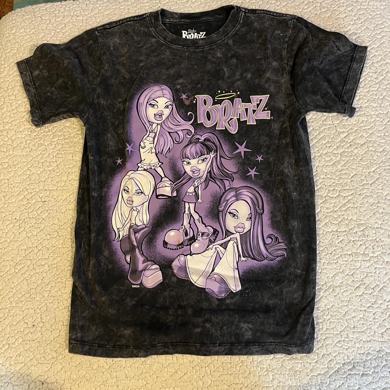 Bratz Graphic Tee With Bleached Look Size Depop