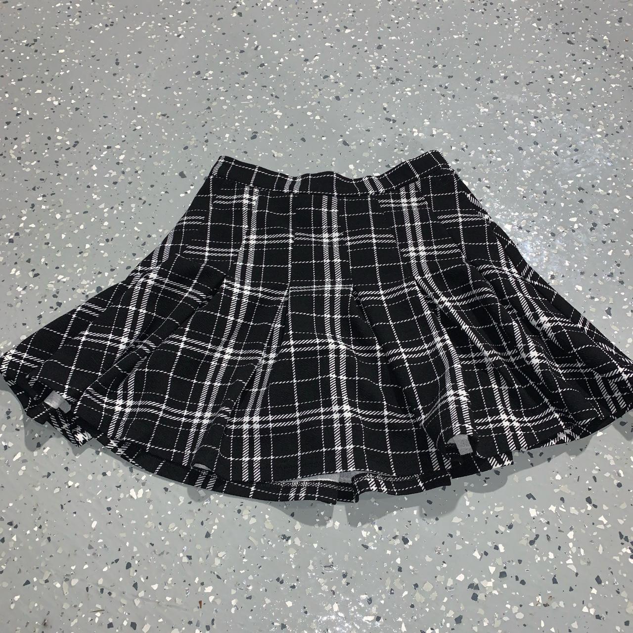 plaid skirt #alt #y2k #goth #emo #blackskirt... - Depop