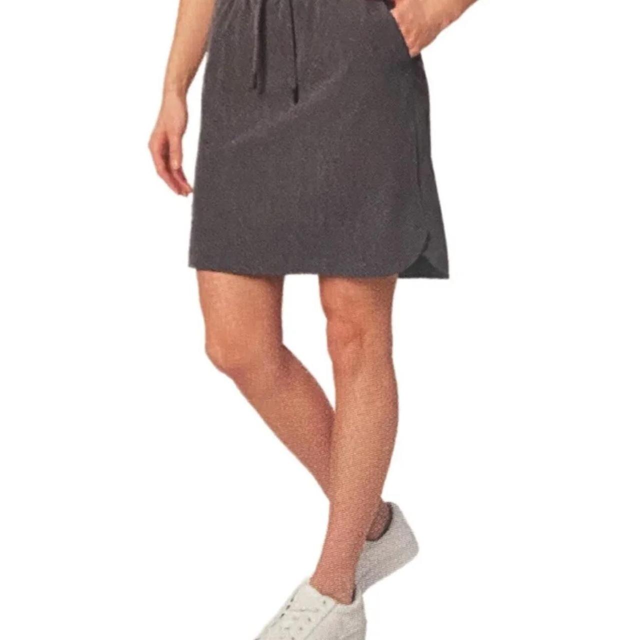 MONDETTA Gray Active Woven Pull On Skirt Moisture... Depop