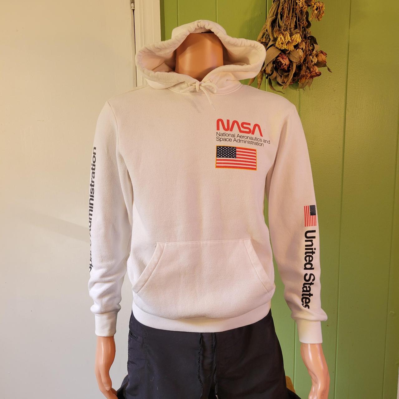 Hoodie h&m nasa white hot sale