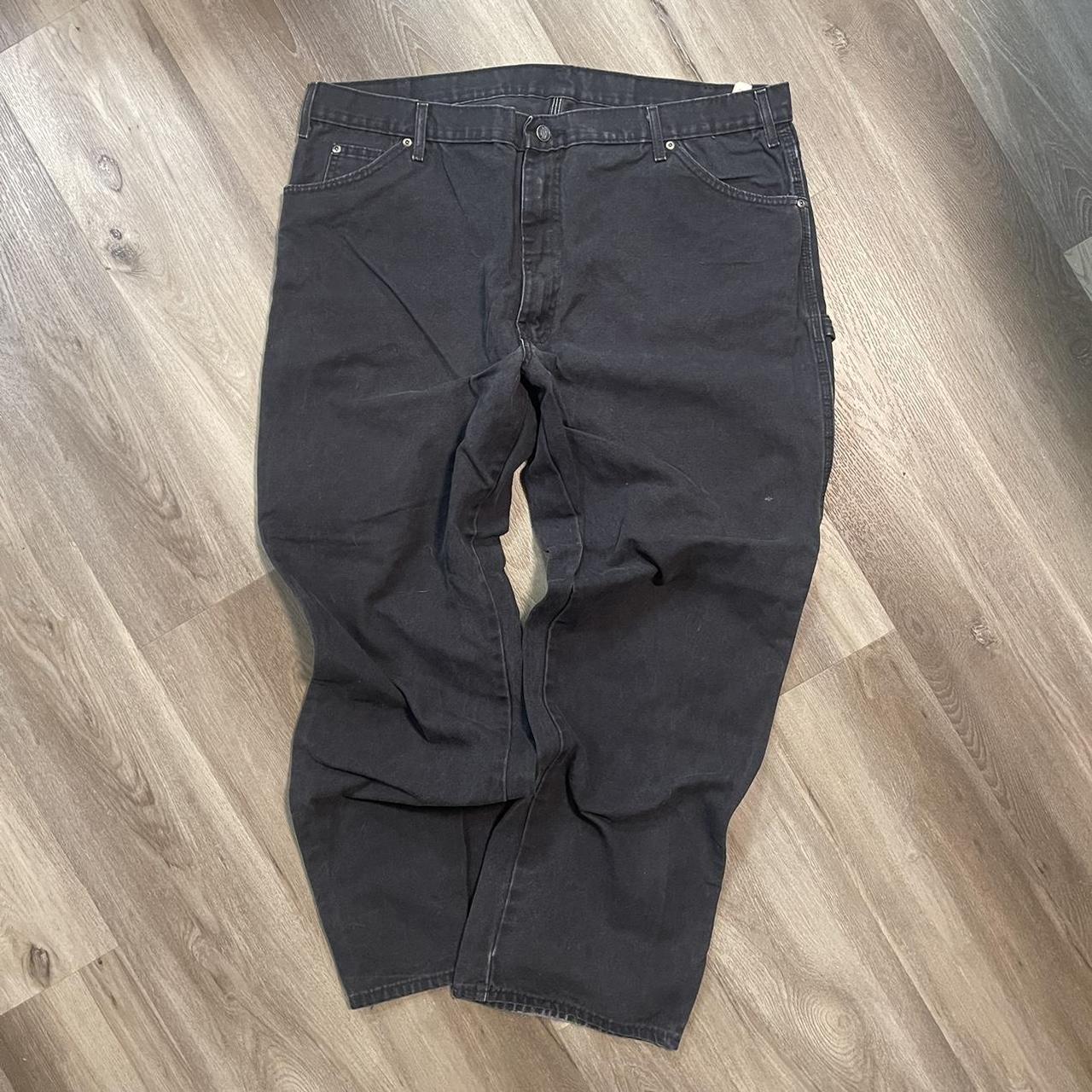 VINTAGE BLACK WASH DICKIES JEANS Y2K VINTAGES... - Depop