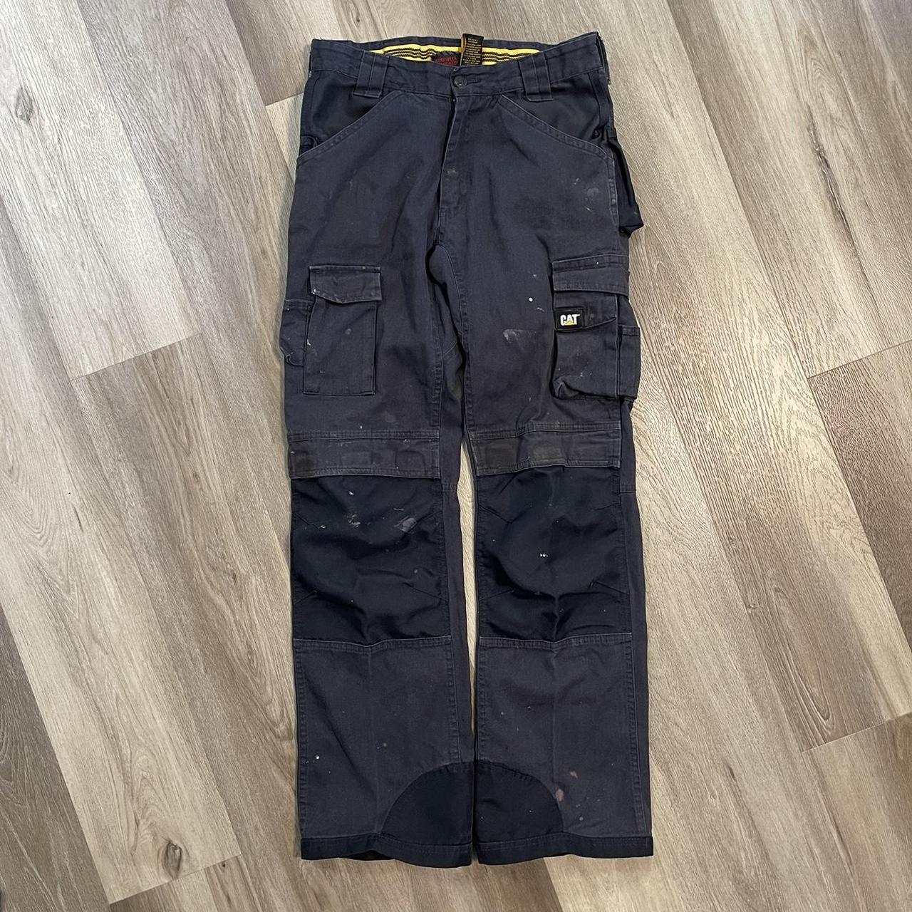 VINTAGE CAT WORK WEAR JEANS CARGOS... Depop