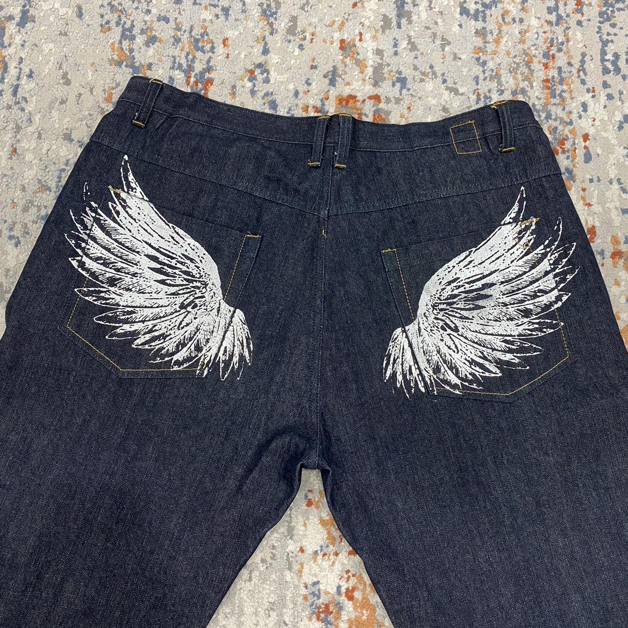 Cool baggy winged karl kani jeans 42x32 DM ME BEFORE... - Depop