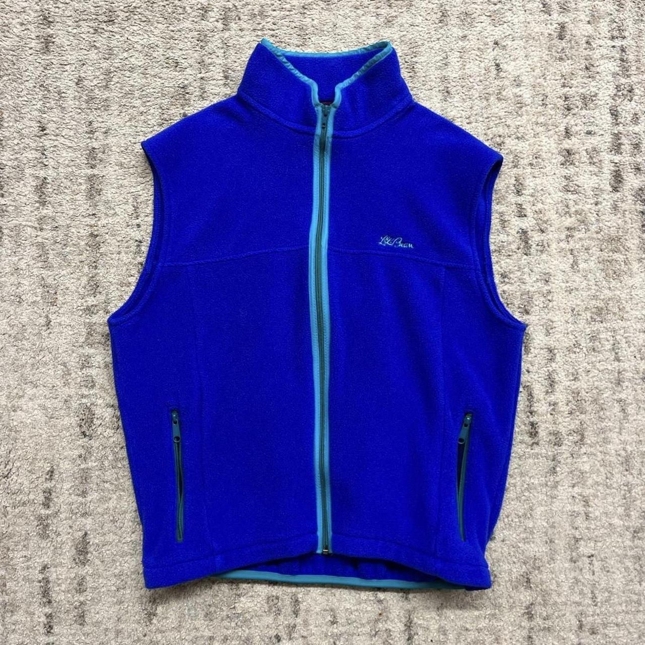 RARE Vintage 1991 LL Bean Fleece Vest Size L Made in... Depop