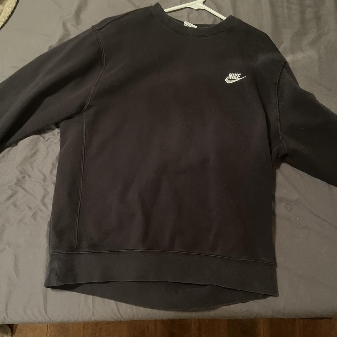 mens nike black sweater