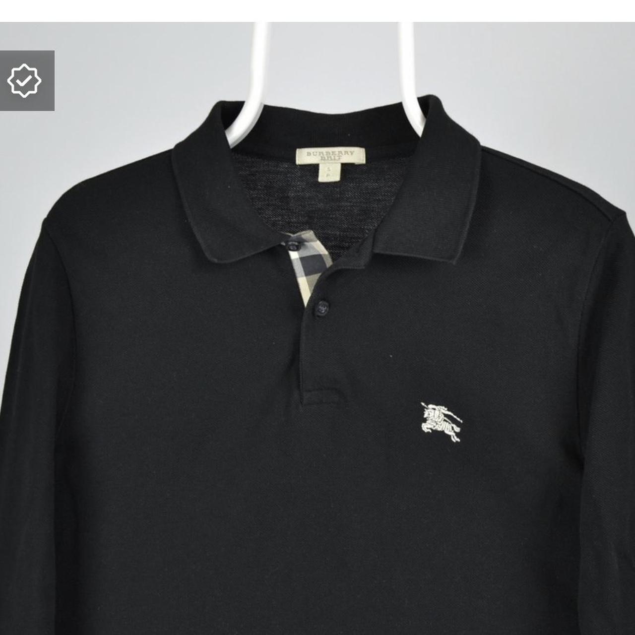 Burberry Men's Black Polo-shirts | Depop